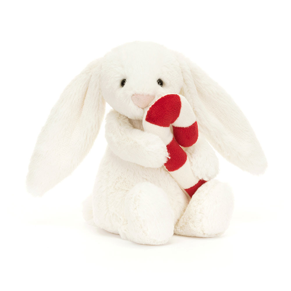 Hase - Jellycat Plüschfigur Bashful Bunny with Candy Cane