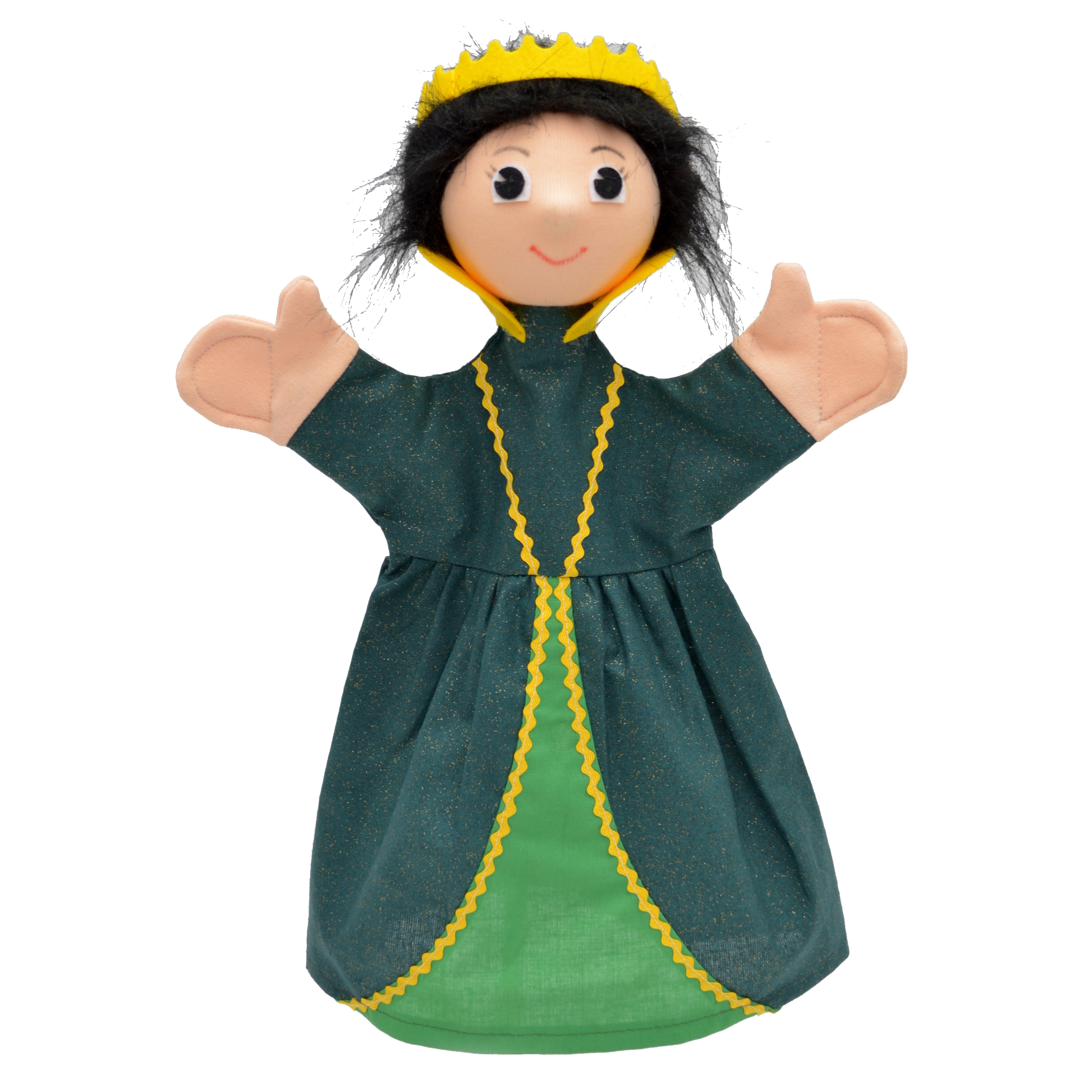 Hand puppet queen Grafie - Czech handicraft